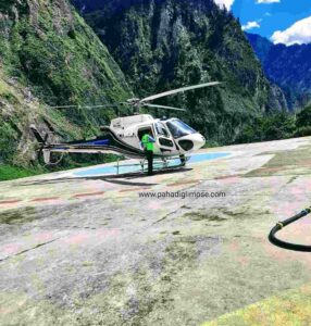 rishikesh to hemkund distance by helicopter