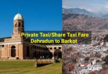 देहरादून से बड़कोट टैक्सी किराया | Dehradun to Barkot Taxi Fare 2026 (Complete Guide)